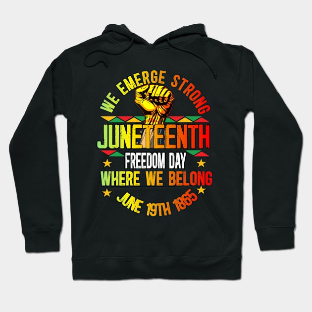 Juneteenth 1865 Celebrate Independence Day Hoodie by AlmaDesigns